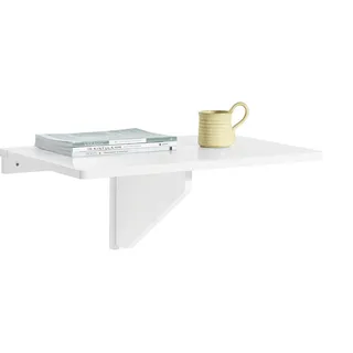 SoBuy Küchentisch 60 x 6 x 40 cm weiß