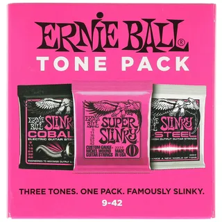 Ernie Ball 3333 - Super Slinky Tone 3er Pack | 009-042 - Saiten E-Gitarre