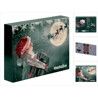 Metabo Adventskalender mit 31 tlg. Werkzeug Set ( 626694000 ) Bits / Stecknüsse / Ratsche
