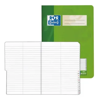 Oxford Vokabelheft mit Register A5 48 Blatt, mit Register A-Z, 90 g/m2