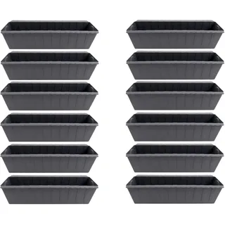 CB Home & Style Blumenkasten Kunststoff Pflanzkasten Set Einsatz für Europaletten Balkonkasten Palette Topf (12)