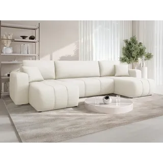 Mirjan24 Eckcouch Wohnlandschaft 6-Sitzer Beige