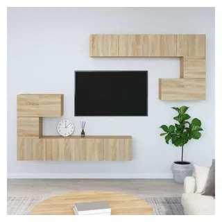 vidaXL TV-Wandschrank Sonoma-Eiche 3330 cm Braun Holzwerkstoff