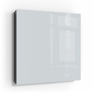 DEQORI Schlüsselkasten 'Unifarben - Hellgrau', Glas Schlüsselbox modern magnetisch beschreibbar schwarz