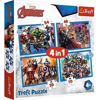 Marvel Avengers  4 In 1 Puzzle (Kinderpuzzle)