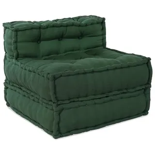 vidaXL Modulares Sofaelement Sofa grün
