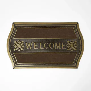 Homescapes Welcome 45 x 75 cm Gold-braun