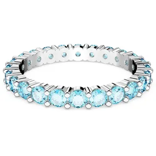 Swarovski Matrix Ring, Rundschliff, blau Rhodiniert | 50