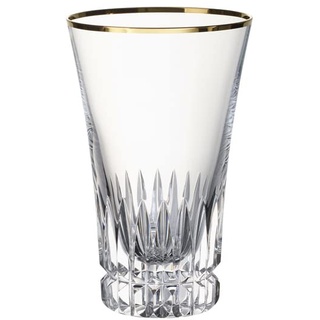 Villeroy & Boch - Grand Royal Gold Longdrinkglas Set mit Goldrand, Gläser für Cocktails und Longdrinks, 300 ml, Kristallglas, Klar