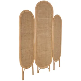 Faltbarer Raumteiler aus Rattan und Geflecht, Naturholz, Vintage - Kaolin | Kaolin