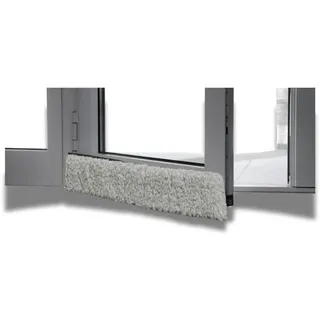 K. & N. Schurwolle 550 Schurwoll-Zugluftstopper für Türen 100 cm, Grau