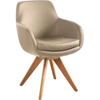 Musterring Esszimmerstuhl Tavia Leder beige