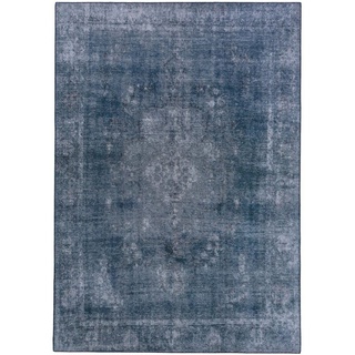Teppich Laury, benuta, rechteckig, Höhe: 5 mm, Kunstfaser, Berber, Ethno-Style, Wohnzimmer blau 200 cm x 300 cm x 5 mm