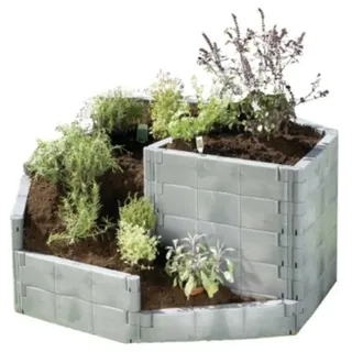 Gardenstar Kräuterschnecke Kräuterspirale 95 x 95 x 52 cm Kunststoff