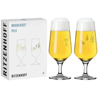 Ritzenhoff Bierglas Brauchzeit schwarz