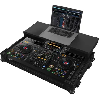 Zomo Flightcase P-XDJ-RX3 Plus NSE – kompatibel mit Pioneer DJ XDJ-RX3 – DJ Equipment Case mit Laptopablage 818 × 512 × 220 mm – Schwarz – robustes Sperrholz