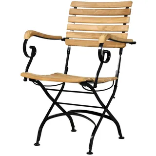 Zebra Technologies Florence Gartenstuhl 66 x 65 x 90 cm schwarz klappbar