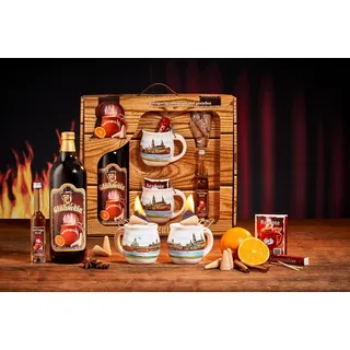 Feuerzangentasse Geschenkset, Schatzkiste, Weiß/Dresden - für Feuerzangenbowle
