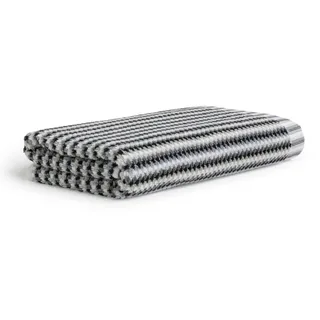 Badetücher MÖVE "Bliss bunt", silber (silber, schwarz), B:67cm L:140cm, Walkfrottier, Jaquard-Walkfrottier, Handtücher, mit Perlstruktur