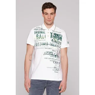 CAMP DAVID Poloshirt mit Logo Print grün M (50)