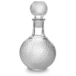 1 L Karaffe Flasche Whiskykaraffe Cognacflasche Glaskaraffe Whisky Dekanter Verschluss mit Silikondichtung Verschluss mit Silikondichtung