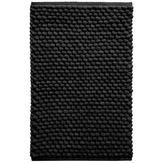 Next Badematte Badvorleger mit riesigen Noppen, Höhe 80 mm, Polyester (recycelt), Baumwolle schwarz 80 cm x 50 cm x 80 mm