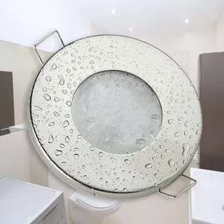 LED Einbaustrahler gebürstet 3 Watt neutralweiß super flach 230V - geeignet für Bad, Außenbereich IP44 - elegantes Design, integrierter Trafo - 60mm Durchmesser - rund Spot