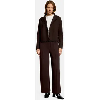 Cartoon Strickjacke Damen mit Fransen Braun 40