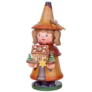 Hubrig Volkskunst GmbH Wichtel Pfefferkuchenhaus 14 cm braun/bunt