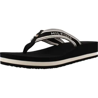 Tommy Hilfiger TH Flag Print Summer Sandal Black 39