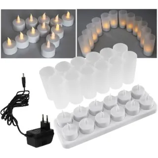 ChiliTec LED Teelichter 12 St. weiß
