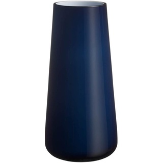 Villeroy und Boch Numa Große Vase Midnight Sky, 34 cm, Glas, Blau
