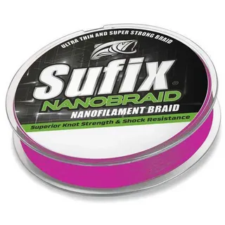 SUFIX Nanobraid Geflochtene Schnur 100 M - Hot Pink - 0.060 mm