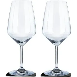 silwy Magnet Rotweingläser, Kristallglas, 650ml, 2er-Set