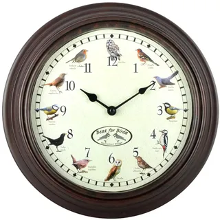 Esschert Design Vintage Wanduhr 30,00 cm 31 braun