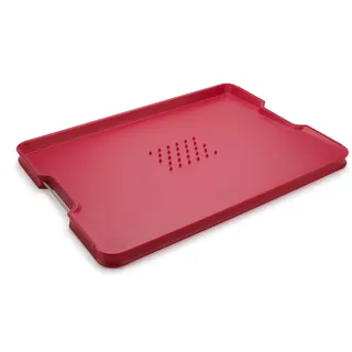 Joseph Joseph Cut & Carve Plus Schneidebrett-Set Kunststoff 1-tlg. 47 x 33 cm Rot