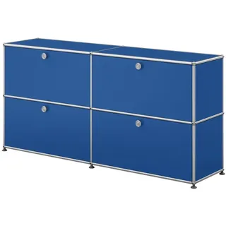 USM Haller Sideboard mit 4 Klapptüren Enzianblau