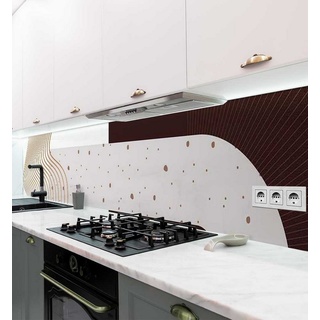 MyMaxxi Dekorationsfolie Küchenrückwand Bronze Wellen selbstklebend Spritzschutz Folie 180 cm x 60 cm