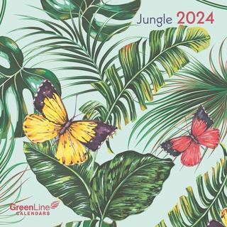GreenLine Jungle 2024 - Wand-Kalender - Broschüren-Kalender - 30x30 - 30x60 geöffnet, Klein