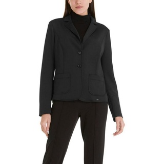 Marc Cain Kurzblazer "Collection Essential" Premium Damenmode Blazer mit aufgesetzten Taschen, elastisch schwarz 6 (44)