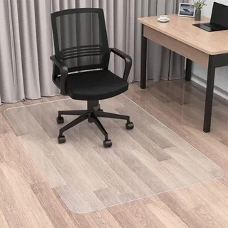 Kratzschutz Bodenschutzmatte rutschfeste Bürostuhlunterlage Transparent PVC Tuhlunterlage für Parkett und Hartböden, Eingangsmatte für den Korridor(40cm x 60cm)