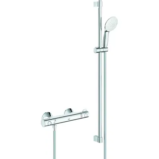Grohe Grohtherm 800 Thermostat-Brausebatterie mit Brausegarnitur 900mm Chrom 34566002