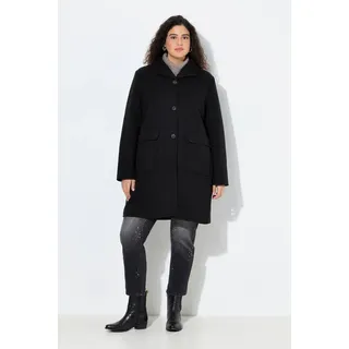 Ulla Popken Mantel schwarz | 58-60