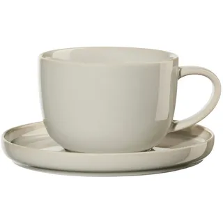Asa Selection Teetasse und Untertasse 0,2 l Grau 2 St.