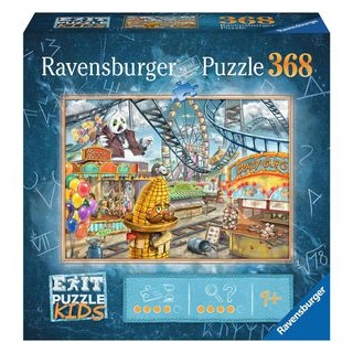 Ravensburger Puzzle 12926, Im Freizeitpark, EXIT Puzzle Kids, ab 9 Jahre, 368 Teile