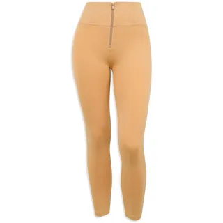 WR.UP FREDDY Jeggings Push Up Superskinny, hohe Taille mit Reißverschluss,, Warm Sand, XL - XL