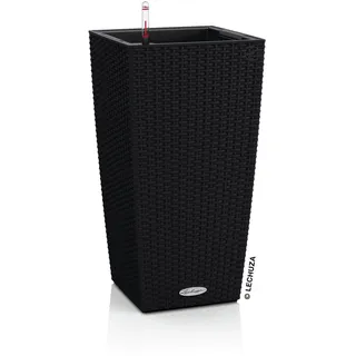 LECHUZA Cubico Cottage 30 Komplettset 30 x 30 x 56,5 cm graphitschwarz
