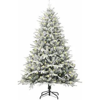 vidaXL Künstlicher vorbeleuchteter Weihnachtsbaum Grün 180 cm