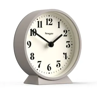 NEWGATE® Theatre kaminuhr | Moderner klassischer runder Design | Stein | Zeitgenössischer Stil für Schreibtisch, Tisch, Regal oder nachttisch