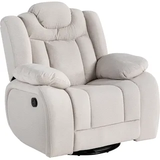 Happy Home Relaxsessel mit Schaukel- & Drehfunktion, ca. 104 x 102 x 101 cm - Beige
